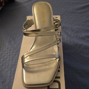 Steve Madden Metallic Strappy Sandals